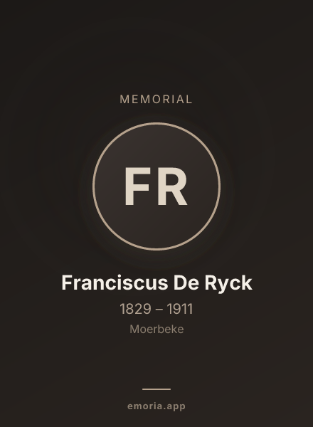 Memorial portrait of Franciscus De Ryck