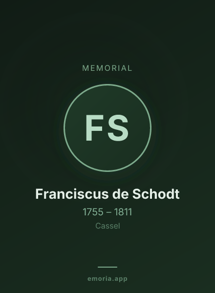 Memorial portrait of Franciscus de Schodt