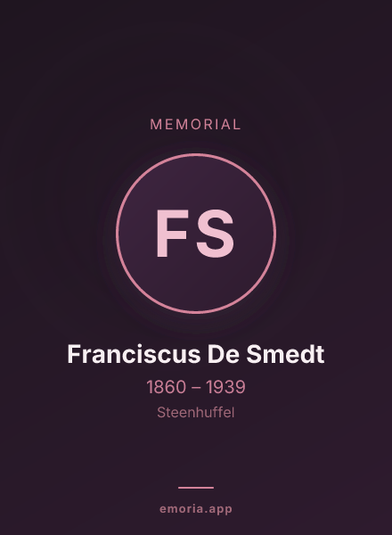 Memorial portrait of Franciscus De Smedt