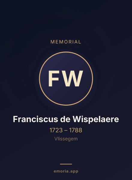 Memorial portrait of Franciscus de Wispelaere