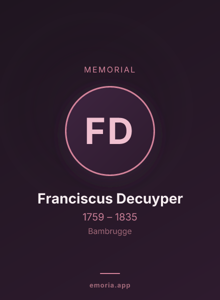 Memorial portrait of Franciscus Decuyper
