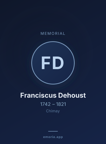 Memorial portrait of Franciscus Dehoust