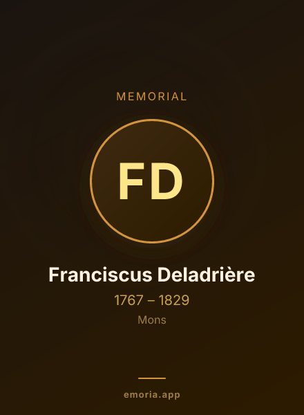 Memorial portrait of Franciscus Deladrière