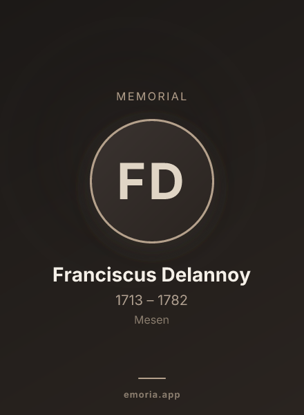 Memorial portrait of Franciscus Delannoy