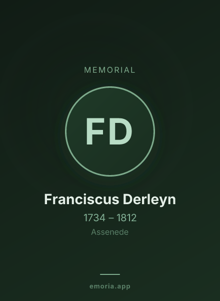 Memorial portrait of Franciscus Derleyn