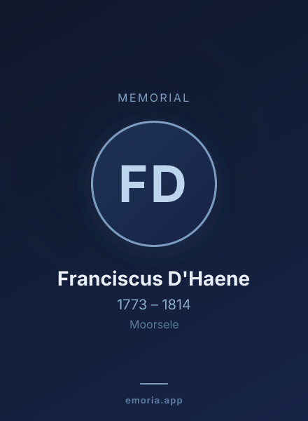 Memorial portrait of Franciscus D'Haene
