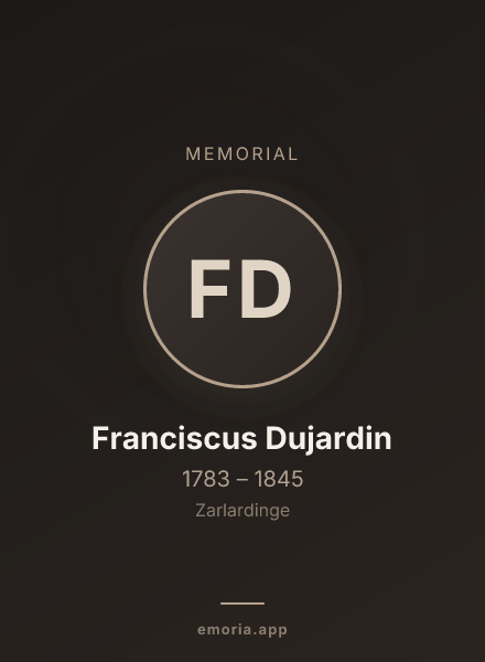Memorial portrait of Franciscus Dujardin