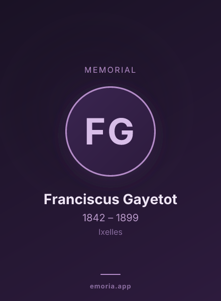 Memorial portrait of Franciscus Gayetot