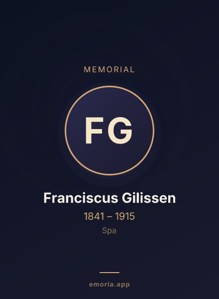 Memorial portrait of Franciscus Gilissen