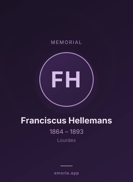 Memorial portrait of Franciscus Hellemans