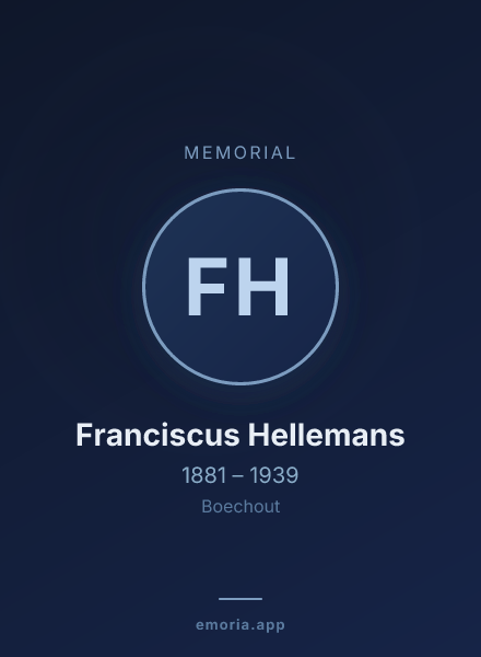 Memorial portrait of Franciscus Hellemans