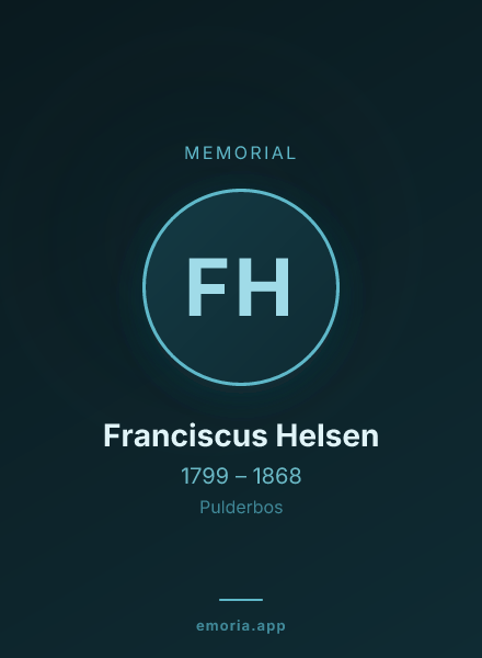 Memorial portrait of Franciscus Helsen