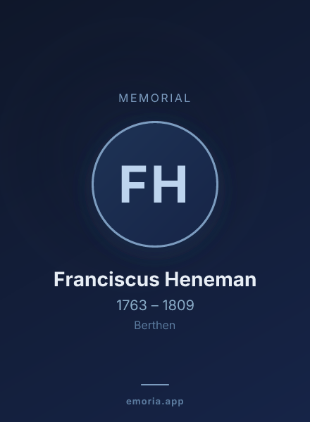 Memorial portrait of Franciscus Heneman