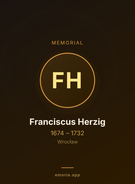 Memorial portrait of Franciscus Herzig