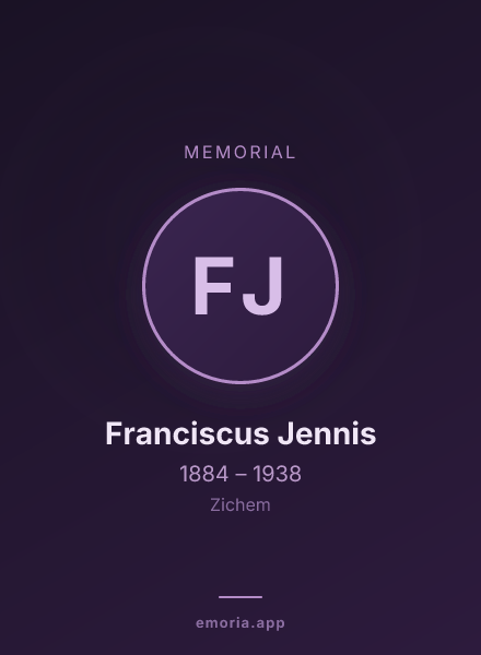 Memorial portrait of Franciscus Jennis