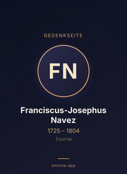 Gedenkportrait von Franciscus-Josephus Navez