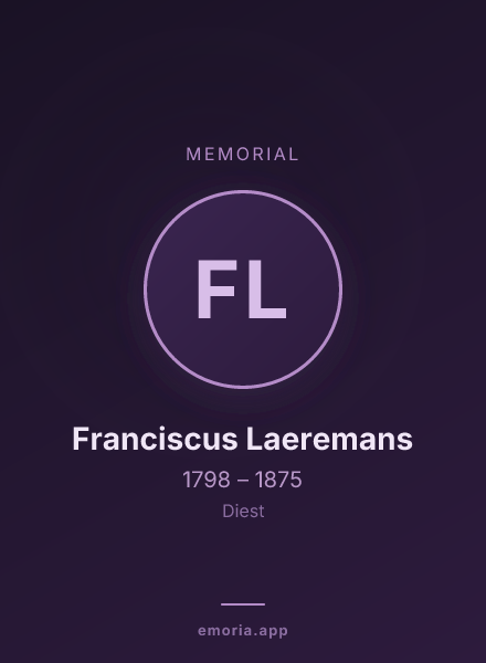 Memorial portrait of Franciscus Laeremans