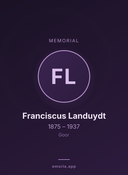 Memorial portrait of Franciscus Landuydt