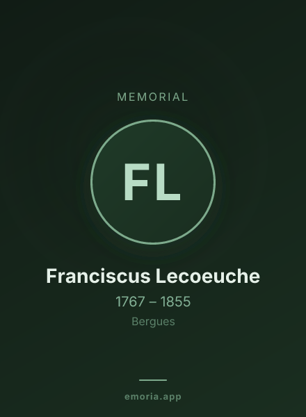 Memorial portrait of Franciscus Lecoeuche