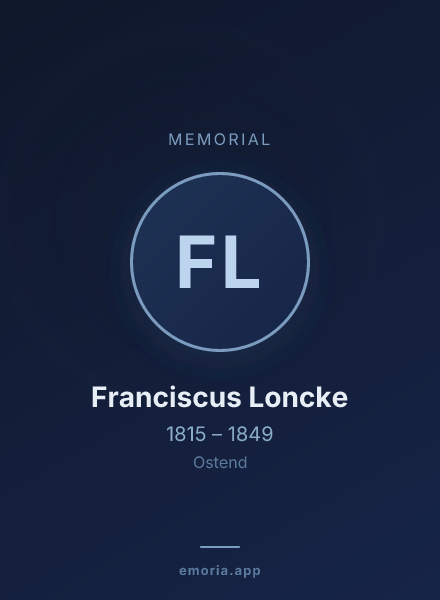 Memorial portrait of Franciscus Loncke
