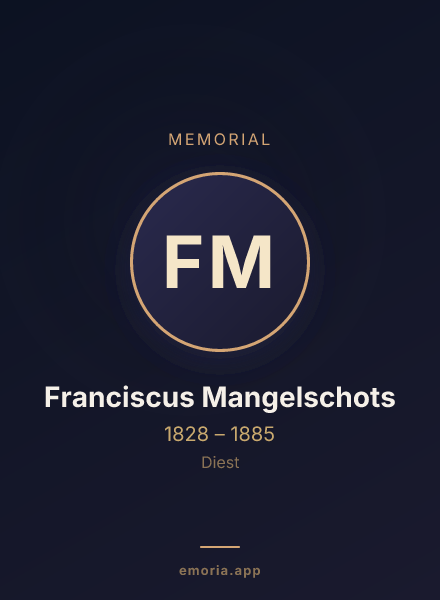 Memorial portrait of Franciscus Mangelschots