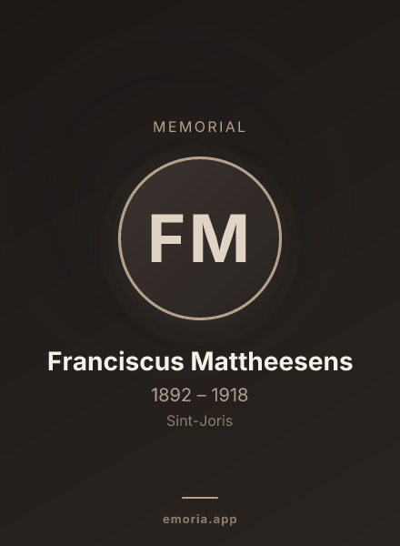 Memorial portrait of Franciscus Mattheesens