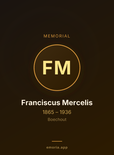 Memorial portrait of Franciscus Mercelis
