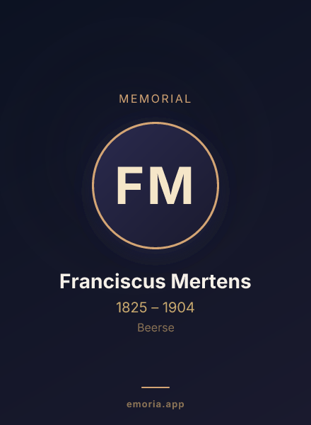 Memorial portrait of Franciscus Mertens