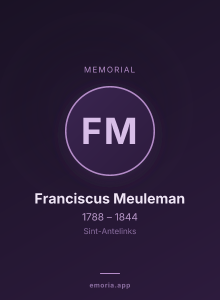 Memorial portrait of Franciscus Meuleman