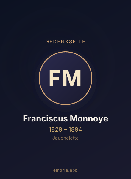 Gedenkportrait von Franciscus Monnoye