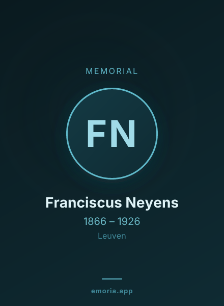 Memorial portrait of Franciscus Neyens