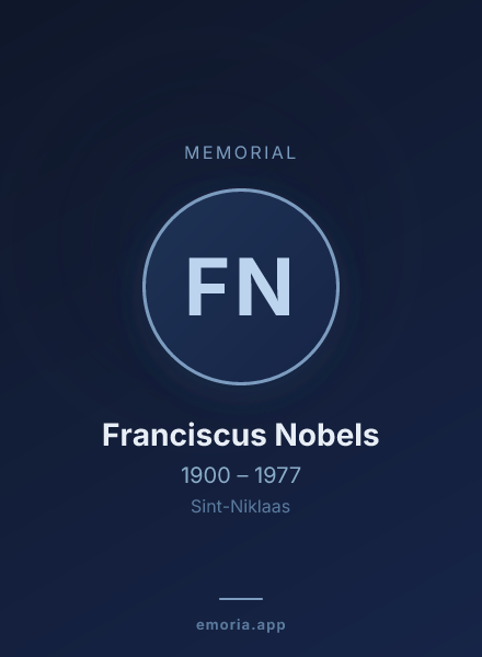 Memorial portrait of Franciscus Nobels