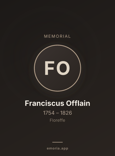 Memorial portrait of Franciscus Offlain