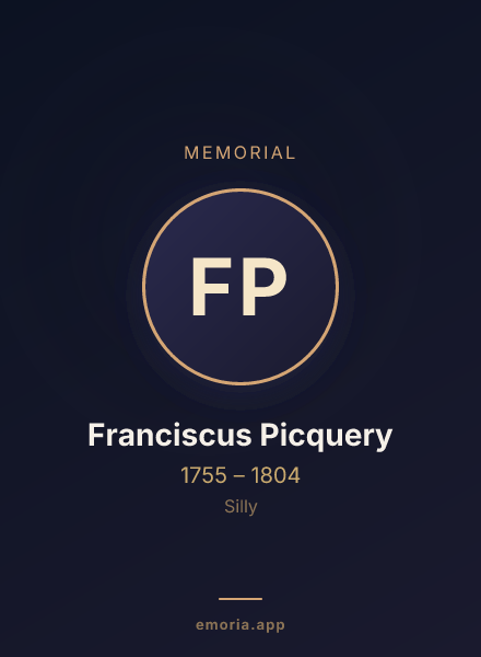 Memorial portrait of Franciscus Picquery