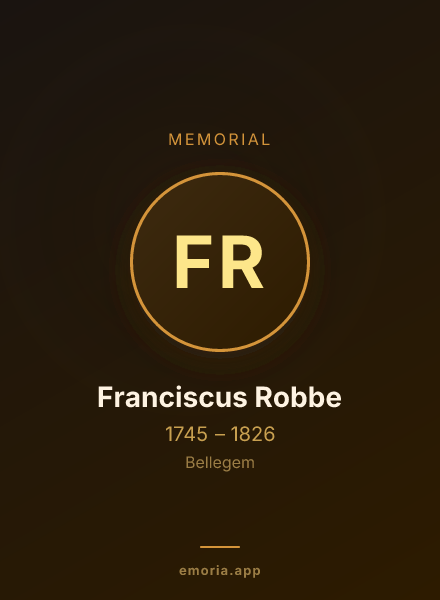 Memorial portrait of Franciscus Robbe