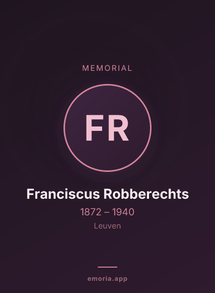 Memorial portrait of Franciscus Robberechts