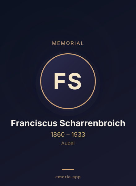 Memorial portrait of Franciscus Scharrenbroich