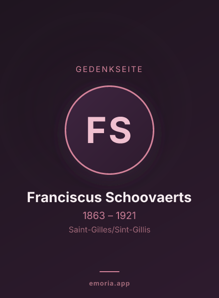 Gedenkportrait von Franciscus Schoovaerts