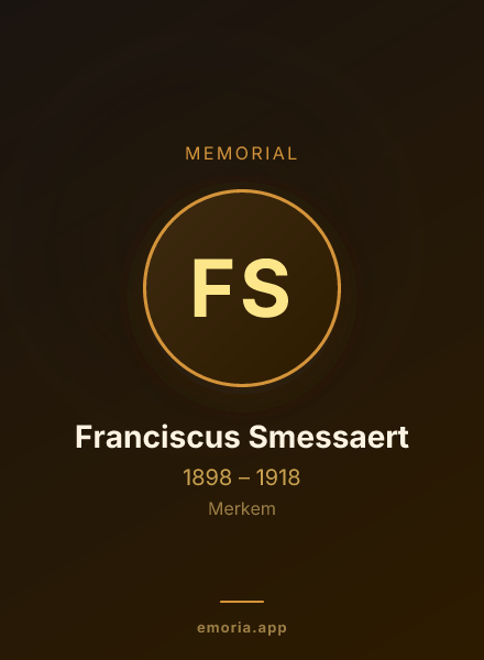 Memorial portrait of Franciscus Smessaert