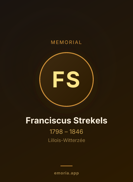 Memorial portrait of Franciscus Strekels