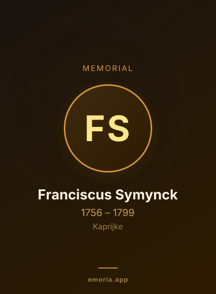 Memorial portrait of Franciscus Symynck