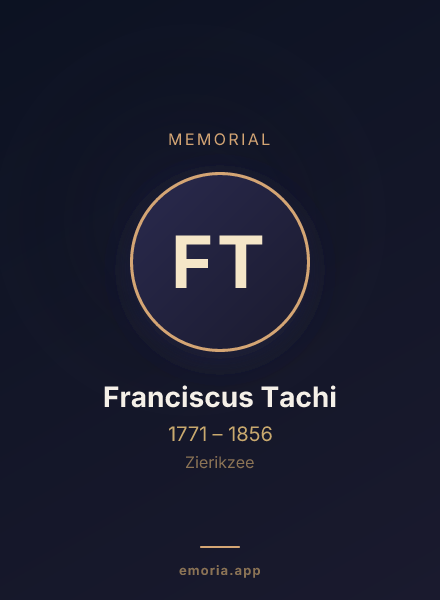 Memorial portrait of Franciscus Tachi