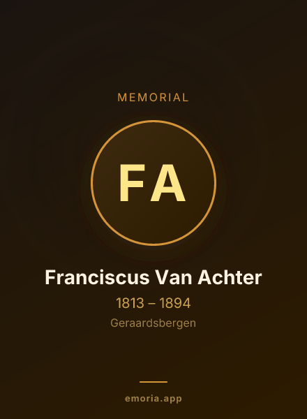 Memorial portrait of Franciscus Van Achter