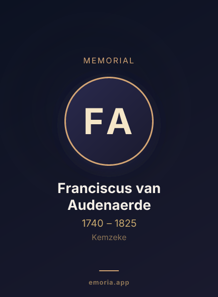 Memorial portrait of Franciscus van Audenaerde