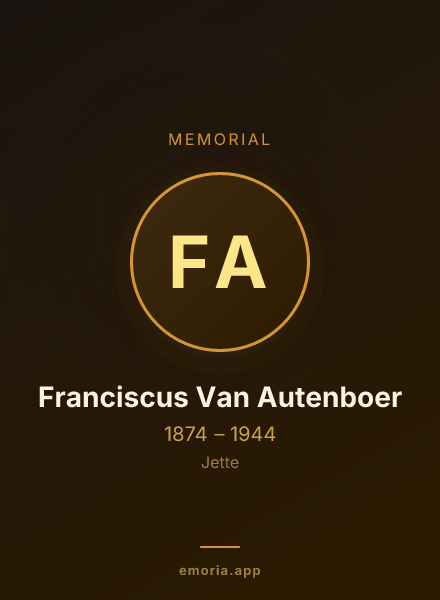 Memorial portrait of Franciscus Van Autenboer