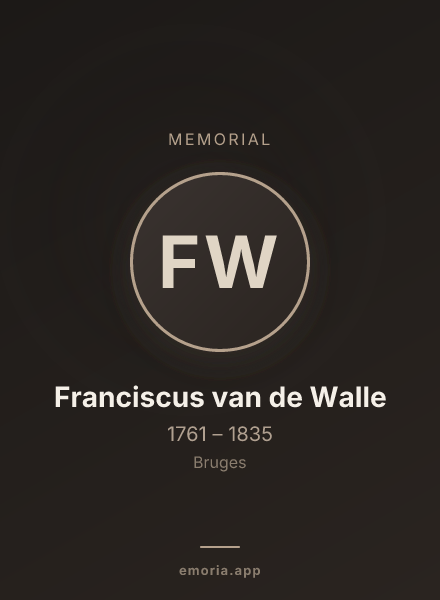 Memorial portrait of Franciscus van de Walle