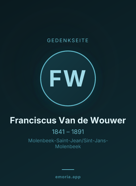Gedenkportrait von Franciscus Van de Wouwer