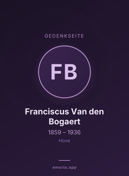 Gedenkportrait von Franciscus Van den Bogaert