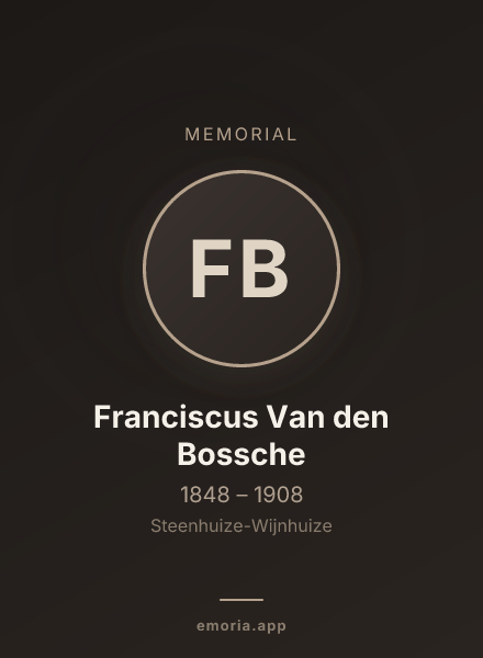 Memorial portrait of Franciscus Van den Bossche