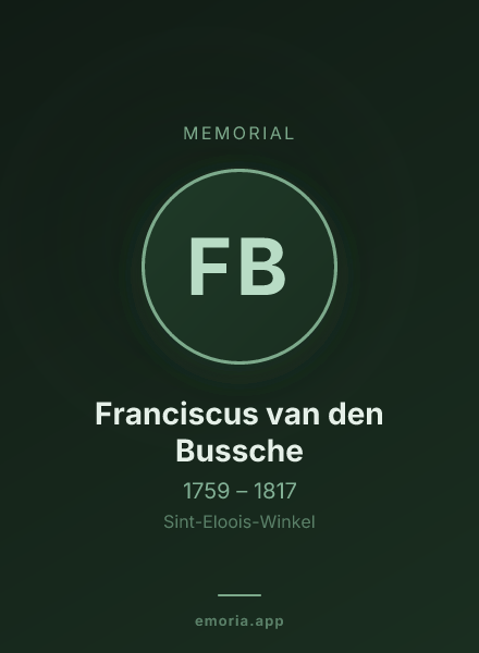 Memorial portrait of Franciscus van den Bussche